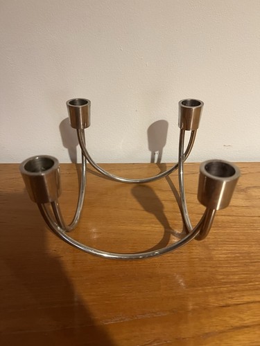 Chrome candelabra candle - 4,