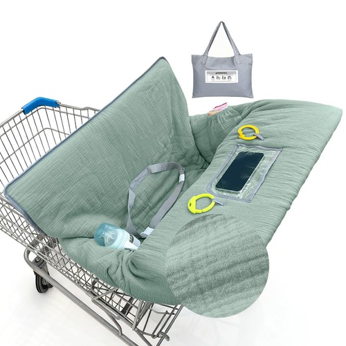 Muslin shopping cart cover - muslin,