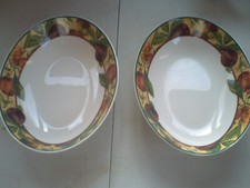 2 x Royal Doulton Augustine China Oval Dish 25 cms Everyday Range TC 1196