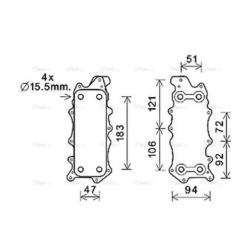 Oil cooler for - oil,