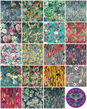 Upholstery Velvet Fabric Chatham Glyn Printed Velvet Curtain Craft Material