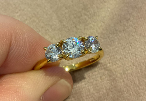 Carat lab created diamond - 2.44,