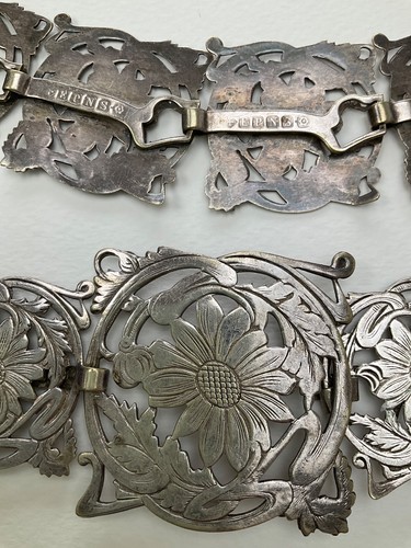 Edwardian silver nurses belt - edwardian,