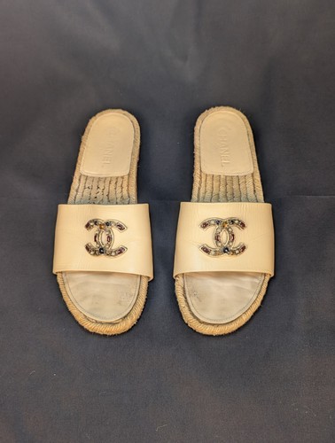 Chanel beige espadrille - espadrille, slide