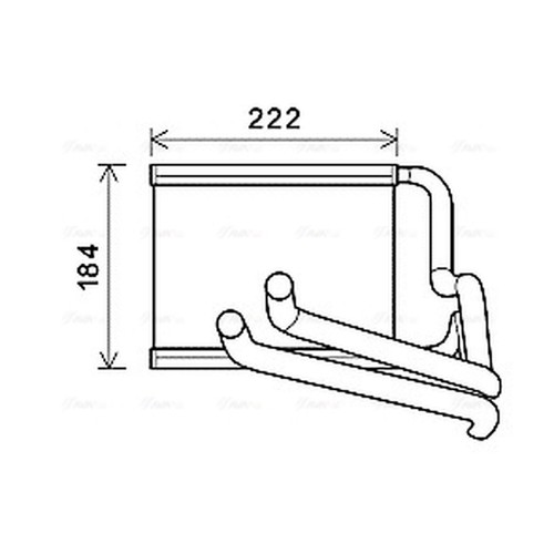 Heater matrix for kia cee - heater, cee'd