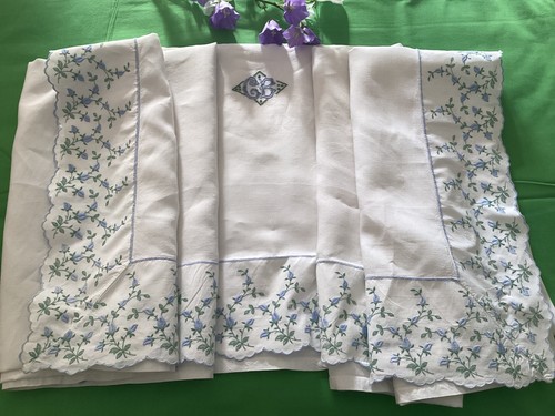 Vintage french linen sheet - french,