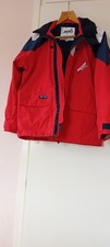 Musto HPX Jacket Goretex Coastal Yachting Waterproof Sailing Hood Red Mens Small