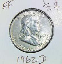 1962 D Half Dollar Franklin