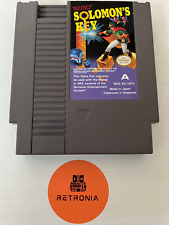 Solomons Key Nintendo Nes Game Cart UK Version With Sleeve Cleaned & Tested