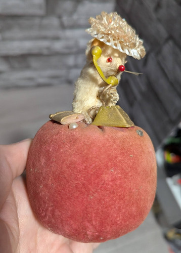 Vtg strange ooak white mouse - strange,