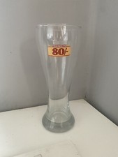Tennents 80 Shilling Beer Glass Old Vintage Style Tennents Lager Tumbler Glass 