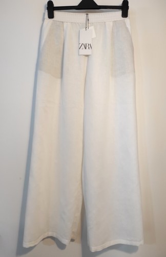 Zara linen blend wide - zara,