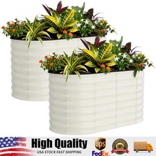 2 Pack Galvanized Raised