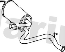 Rear Muffler Exhaust Silencer