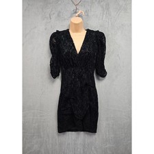 Maje women's black lace mini dress size US1 /UK8