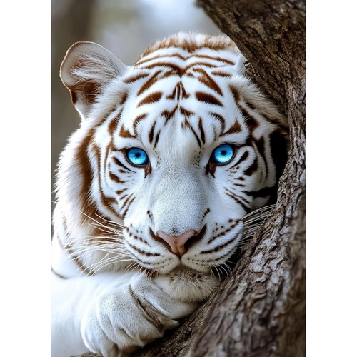 White tiger diamond art kits - tiger,