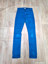 Women’s Skinny Jeans Size 8 Bright Blue W26 L32 Mid Rise Manoush