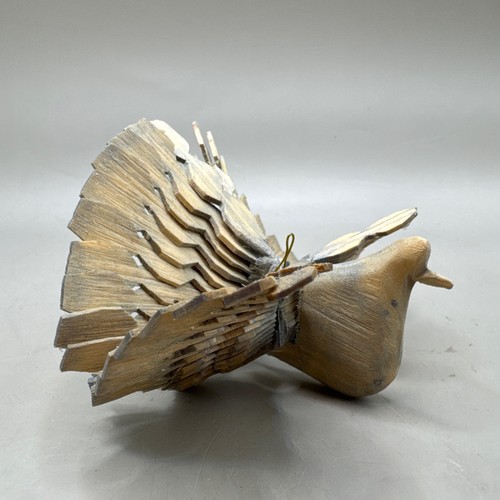 Mini vintage russian wood fan - wood,