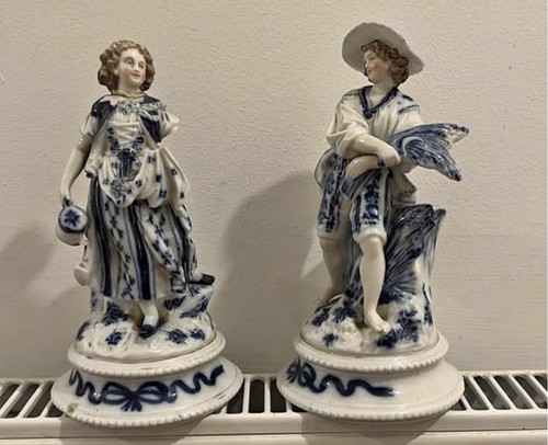 Pair china figures 19cm - of,