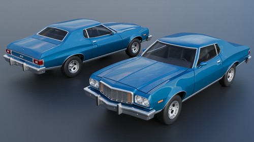 Gran torino 1974 model car - torino,