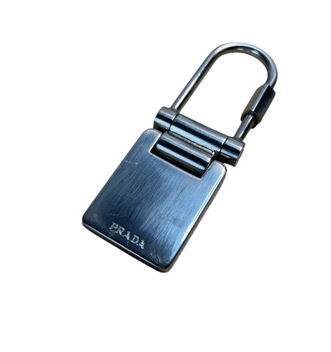 Prada metal padlock - key, chain