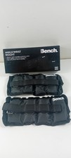 Bench - Black Ankle Wrist Weights Band Hook & Loop 0.5 kg 500g x2