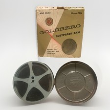 Vintage 7 inch Goldberg Brothers 16mm Metal Film Reel in Canister New Old Stock