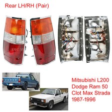 Tail Lamp Light Chrome Pair