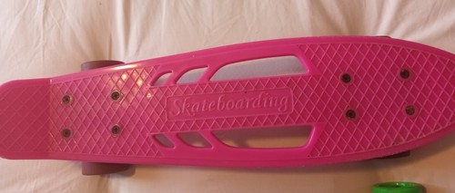 Pink skateboarding penny - "skateboarding",