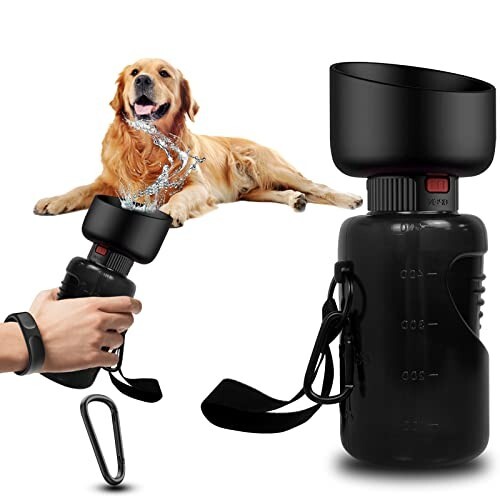 Dog water bottle 500ml - water,