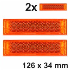 2x 126x34 mm Self-Adhesive