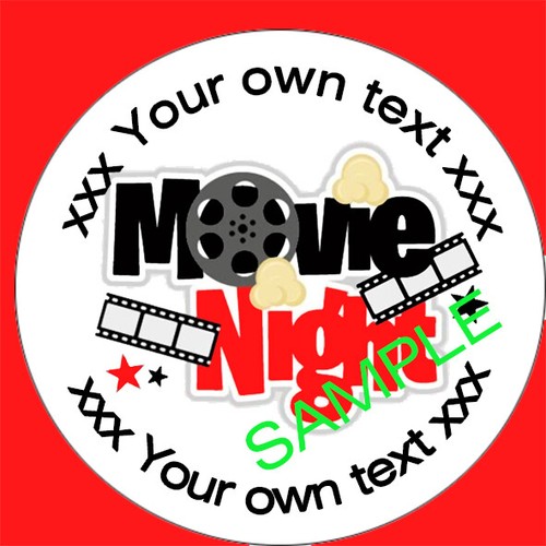 For movie night party stickers - party,