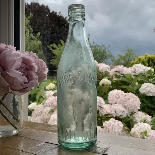 Antique glass parke white - antique,