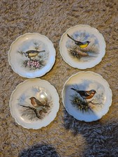 Royal Albert Bone China England The Woodland Birds Collection Set Of Four.