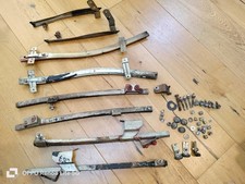 Toyota Celica TA22 1974 genuine pair of door glass assembly with fixings 