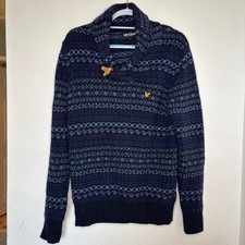 Lyle & Scott Jumper sz L Blue