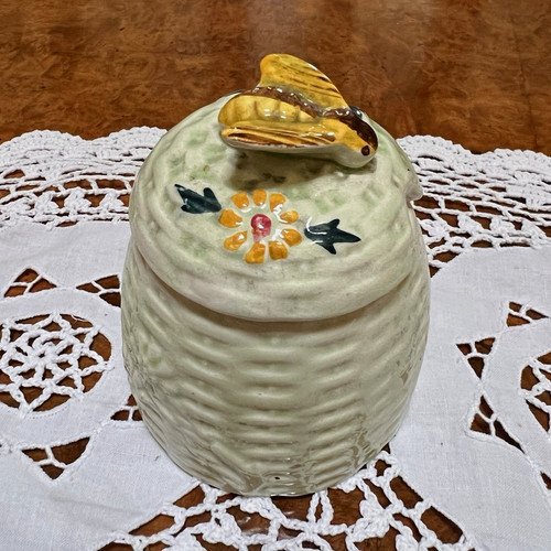 Ceramic honey pot dispenser - ceramic,