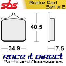 Brake Pads for APRILIA RSV 1000 MILLE R FACTORY TUONO 2004 Front Street SBS