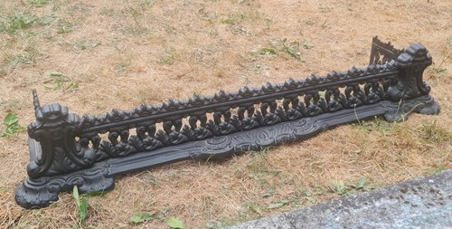 Cast iron fender antique - cast,