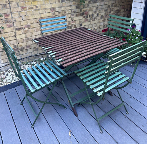 Vintage style folding - vintage, metal