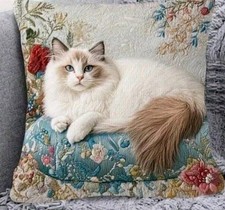 1 X Printed Blue Eyed Cat