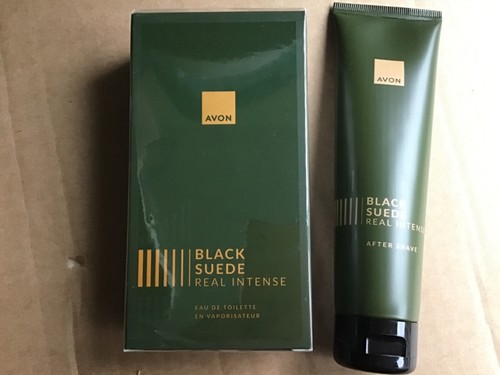 Avon black suede real - suede,
