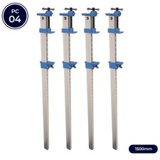 4Pcs ALUMINIUM SASH CLAMPS HEAVY DUTY SASH CRAMPS 1500mm JOINER CARPENTER 