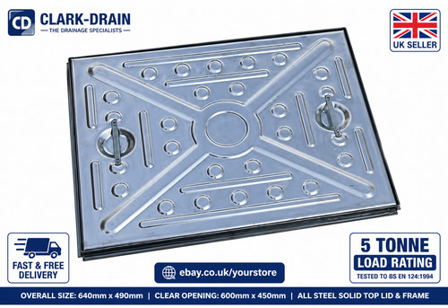 Manhole cover 640mm 490mm - 640mm, x