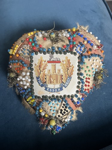 Antique sweetheart pin cushion - pin,