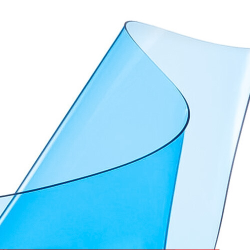 Clear pvc coloured 600um - clear,