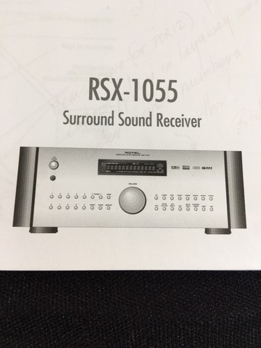 Rotel rsx 1055 surround - rotel, rsx-1055