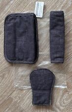 Mamas Papas SOLA2 URBO2 MTX BLUE DENIM Pushchair Harness Chest & Crotch Pads NEW