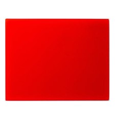 Glass Worktop Saver - Red - 500 x 400mm Non-Slip Kitchen Glass Chopping Board