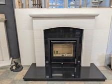 Mendip 48" Charlton limestone fireplace, panel and hearth